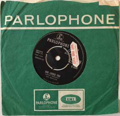 Lot 42 - THE BEATLES - RUBBER SOUL/SHE LOVES YOU (ORIGINAL FACTORY SAMPLE STICKERED COPIES)
