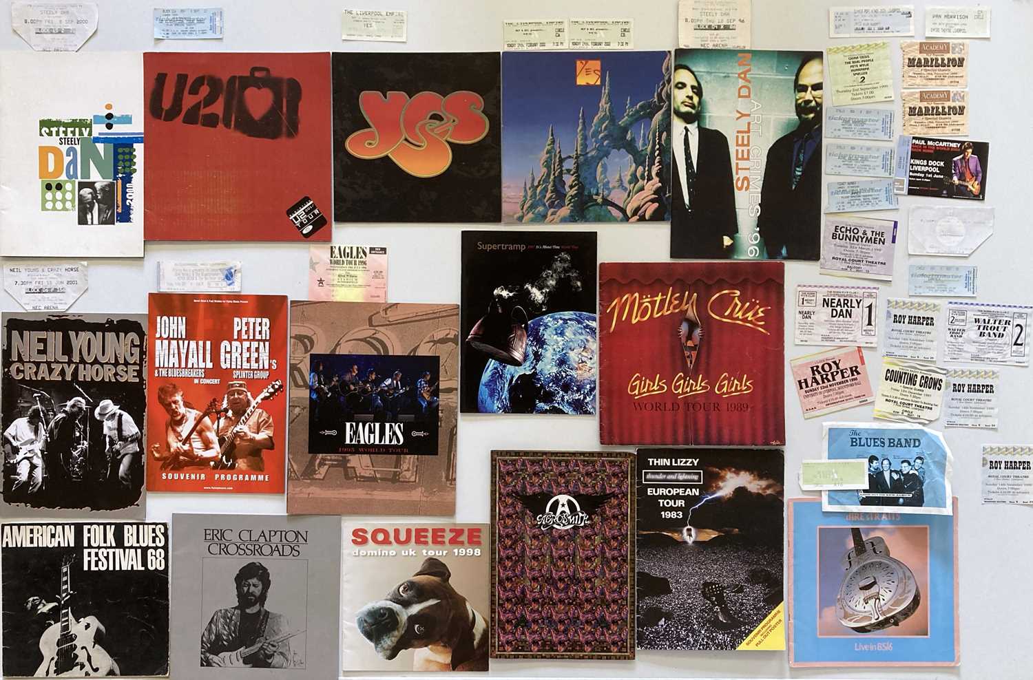 Lot 139 - PROGRAMMES AND TICKET STUBS - CLASSIC ROCK INC FOLK BLUES FESTIVAL