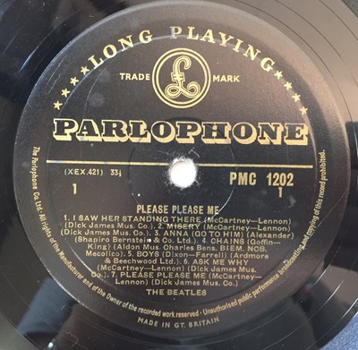 Lot 65 - THE BEATLES - PLEASE PLEASE ME LP (ORIGINAL UK MONO 'BLACK AND GOLD' PRESSING - PMC 1202)