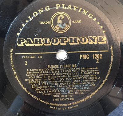 Lot 65 - THE BEATLES - PLEASE PLEASE ME LP (ORIGINAL UK MONO 'BLACK AND GOLD' PRESSING - PMC 1202)