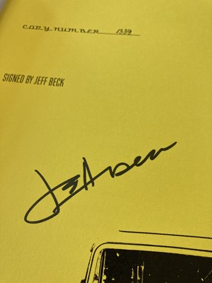 Lot 181 - JEFF BECK - HOT RODS & ROCK 'N' ROLL - GENESIS PUBLICATIONS.