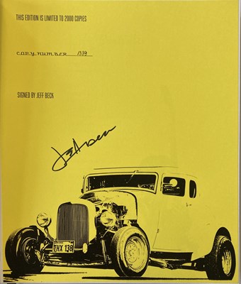 Lot 181 - JEFF BECK - HOT RODS & ROCK 'N' ROLL - GENESIS PUBLICATIONS.