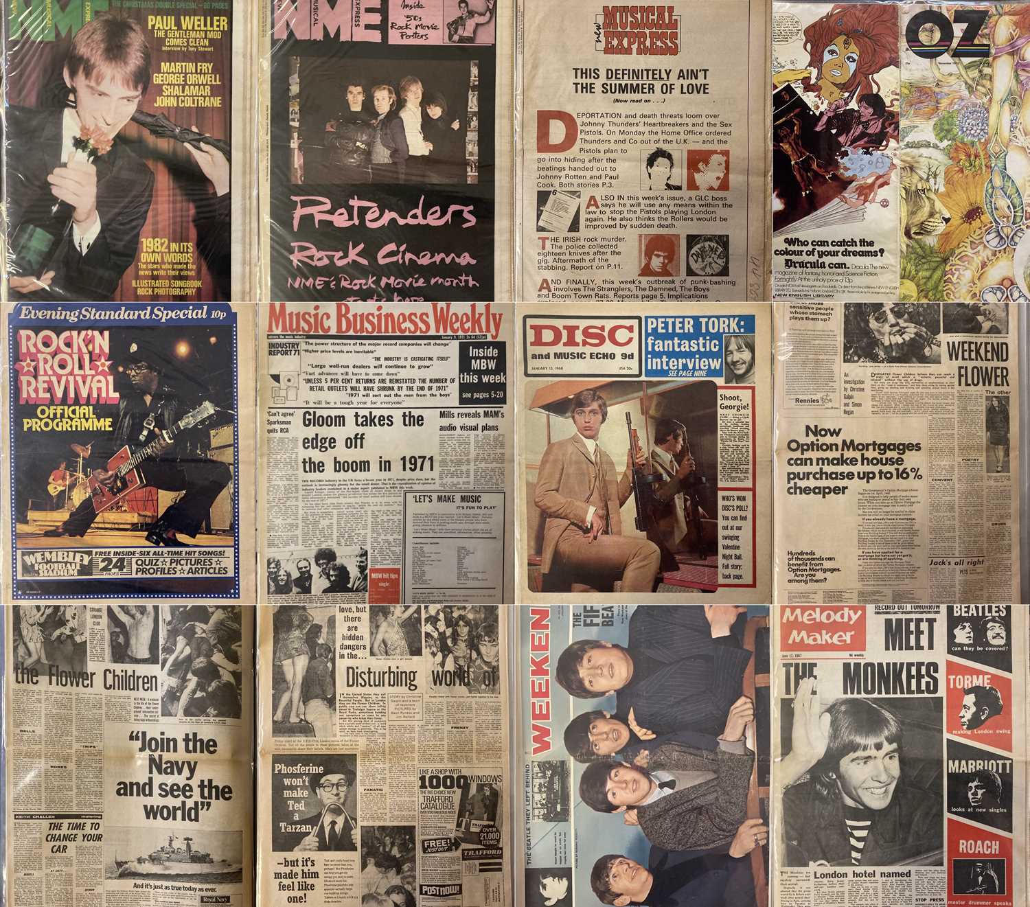 Lot 111 - 1960S - 1970S MAGAZINES - NME AND MORE.