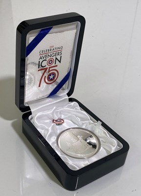 Lot 6 - CAPTAIN AMERICA 2OZ SILVER COIN.