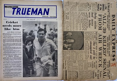 Lot 89 - NEWSPAPER HEADLINES / BILLBOARD ETC - 1960S.