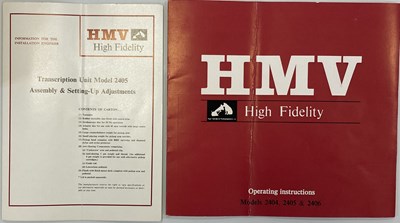 Lot 1 - HMV LENCO 2405 TURNTABLE / AMPLIFIER AND SPEAKERS