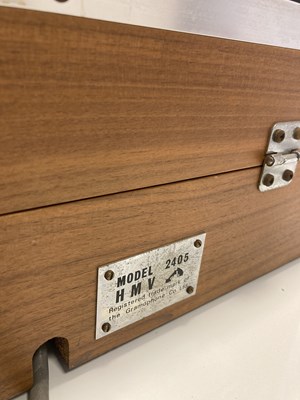 Lot 1 - HMV LENCO 2405 TURNTABLE / AMPLIFIER AND SPEAKERS
