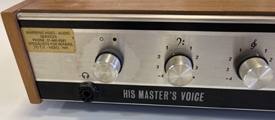 Lot 1 - HMV LENCO 2405 TURNTABLE / AMPLIFIER AND SPEAKERS