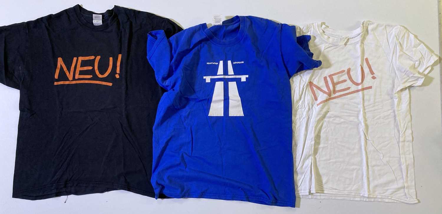 Lot 46 - MUSIC T-SHIRTS - KRAFTWERK / NEU / BOWIE.
