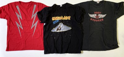 Lot 46 - MUSIC T-SHIRTS - KRAFTWERK / NEU / BOWIE.