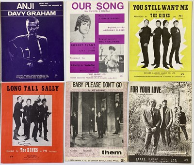 Lot 36 - SHEET MUSIC - 1960S ARTISTS - KINKS / DAVY GRAHAM.