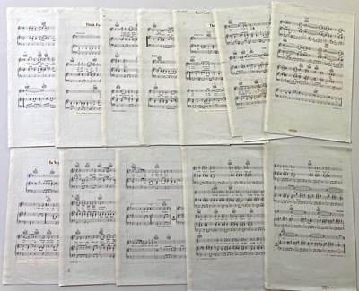 Lot 148 - THE BEATLES - SONGBOOK AND SHEET MUSIC PRODUCTION MATERIALS.