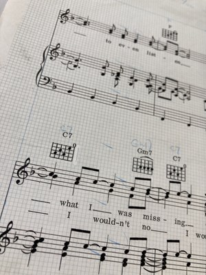 Lot 148 - THE BEATLES - SONGBOOK AND SHEET MUSIC PRODUCTION MATERIALS.
