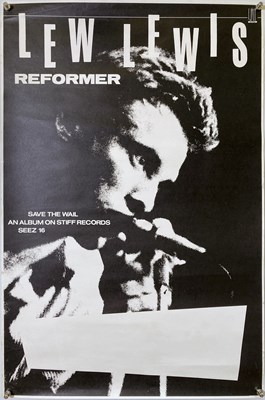 Lot 207 - STIFF RECORDS / LEW LEWIS - POSTERS AND SIGNED SINGLE.