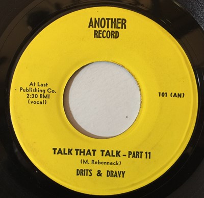 Lot 5 - DRITS & DRAVY - TALK THAT TALK PTS 1/ 11 7" (R&B - ANOTHER 100)
