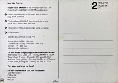 Lot 332 - TAKE THAT - SIGNED PHOTO.