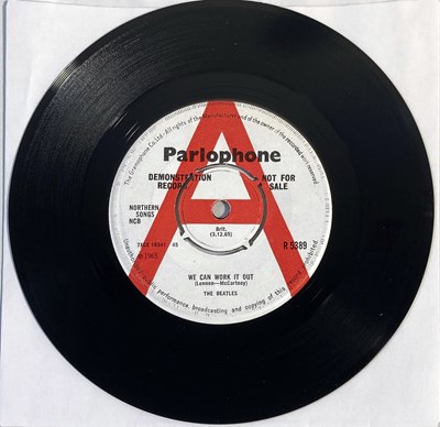 Lot 108 - THE BEATLES - WE CAN WORK IT OUT/DAY TRIPPER 7" - ORIGINAL UK DEMO (PARLOPHONE R 5389)