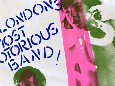 Lot 373 - SEX PISTOLS - AN ORIGINAL POSTER FOR THE CONCERT AT CLUB DU CHALET DU LAC, 1976.