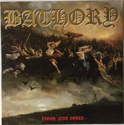 Lot 89 - BATHORY - BLOOD FIRE DEATH LP (UK PRESS W/ INSERT - FLAG 26)