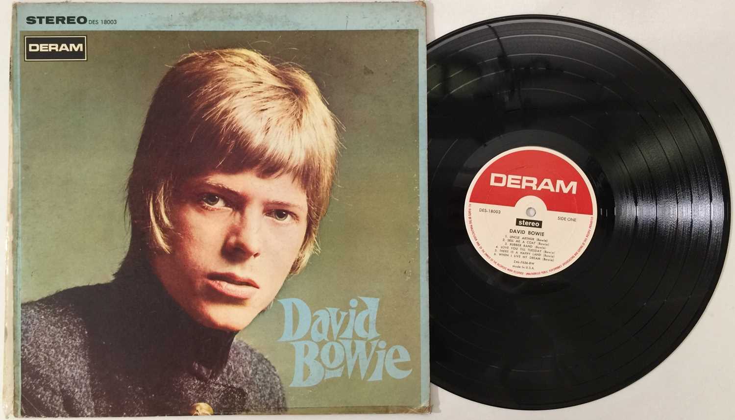 Lot 6 - DAVID BOWIE - S/T LP (ORIGINAL US STEREO PRESS - DERAM DES-18003)