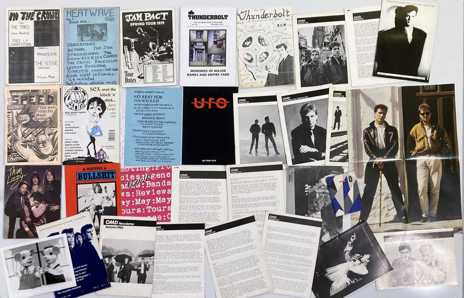 Lot 42 - MUSIC FANZINES / MAGAZINES / PROGRAMMES.