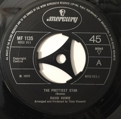 Lot 23 - DAVID BOWIE - THE PRETTIEST STAR/ CONVERSATION PIECE 7" (UK MERCURY - MF 1135)
