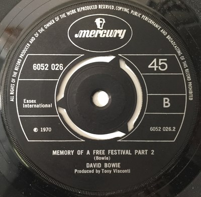 Lot 24 - DAVID BOWIE - MEMORY OF A FREE FESTIVAL PARTS 1 & 2 7" (UK MERCURY - 6052 026)