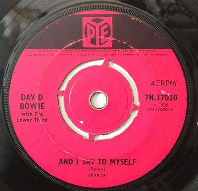 Lot 25 - DAVID BOWIE WITH THE LOWER THIRD - CAN'T HELP THINKING ABOUT ME/ AND I SAY TO MYSELF 7" (UK PYE - 7N.17020)