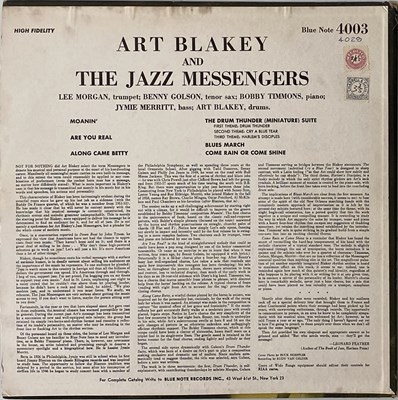 Lot 956 - ART BLAKEY - EARLY/ORIGINAL US/UK PRESSING LPs ON BLUE NOTE/HMV
