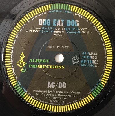 Lot 305 - AC/DC - DOG EAT DOG/ CARRY ME HOME 7" PROMO (AUSTRALIAN - AP-11303)