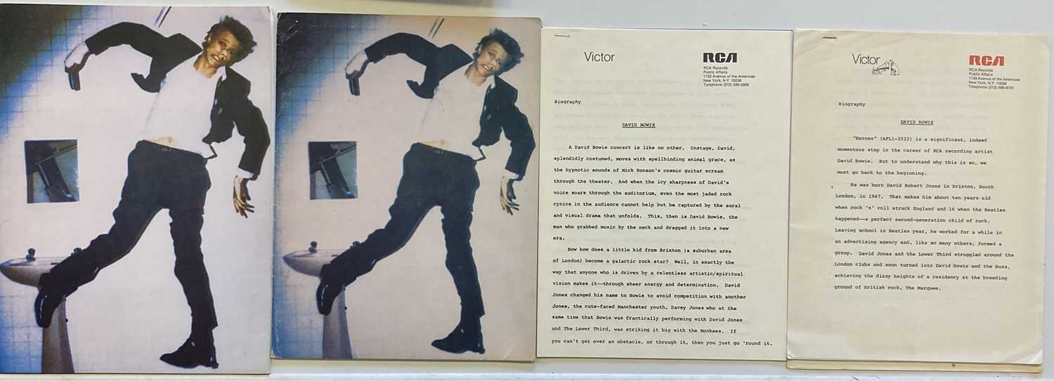 Lot 220 - DAVID BOWIE 1970S PRESS KITS