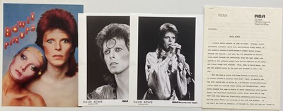 Lot 220 - DAVID BOWIE 1970S PRESS KITS