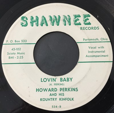 Lot 214 - HOWARD PERKINS AND HIS KOUNTRY KINFOLK - IT'S A CRYIN' SHAME 7" (SHAWNEE 534 - ORIGINAL US RECORDING)