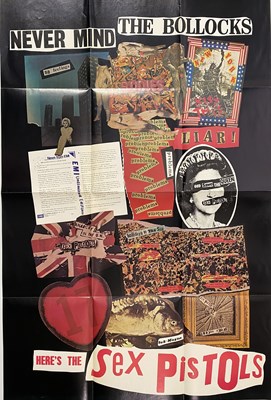 Lot 793 - SEX PISTOLS - NEVER MIND THE BOLLOCKS LP (ORIGINAL UK W/ SUBMISSION 7", POSTER & BLANK BACK COVER - V 2086)