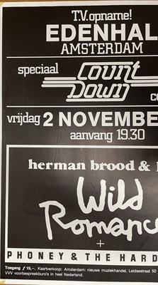 Lot 23 - HERMAN BROOD - A 1979 CONCERT POSTER FOR EDENHAL AMSTERDAM.