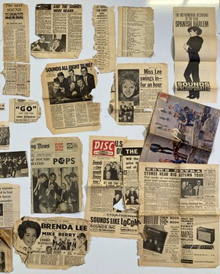 Lot 163 - 1960S EPHEMERA OWNED BY ALAN HOLMES OF SOUNDS INCORPORATED INC PHOTOS, TICKETS, PROGRAMMES.