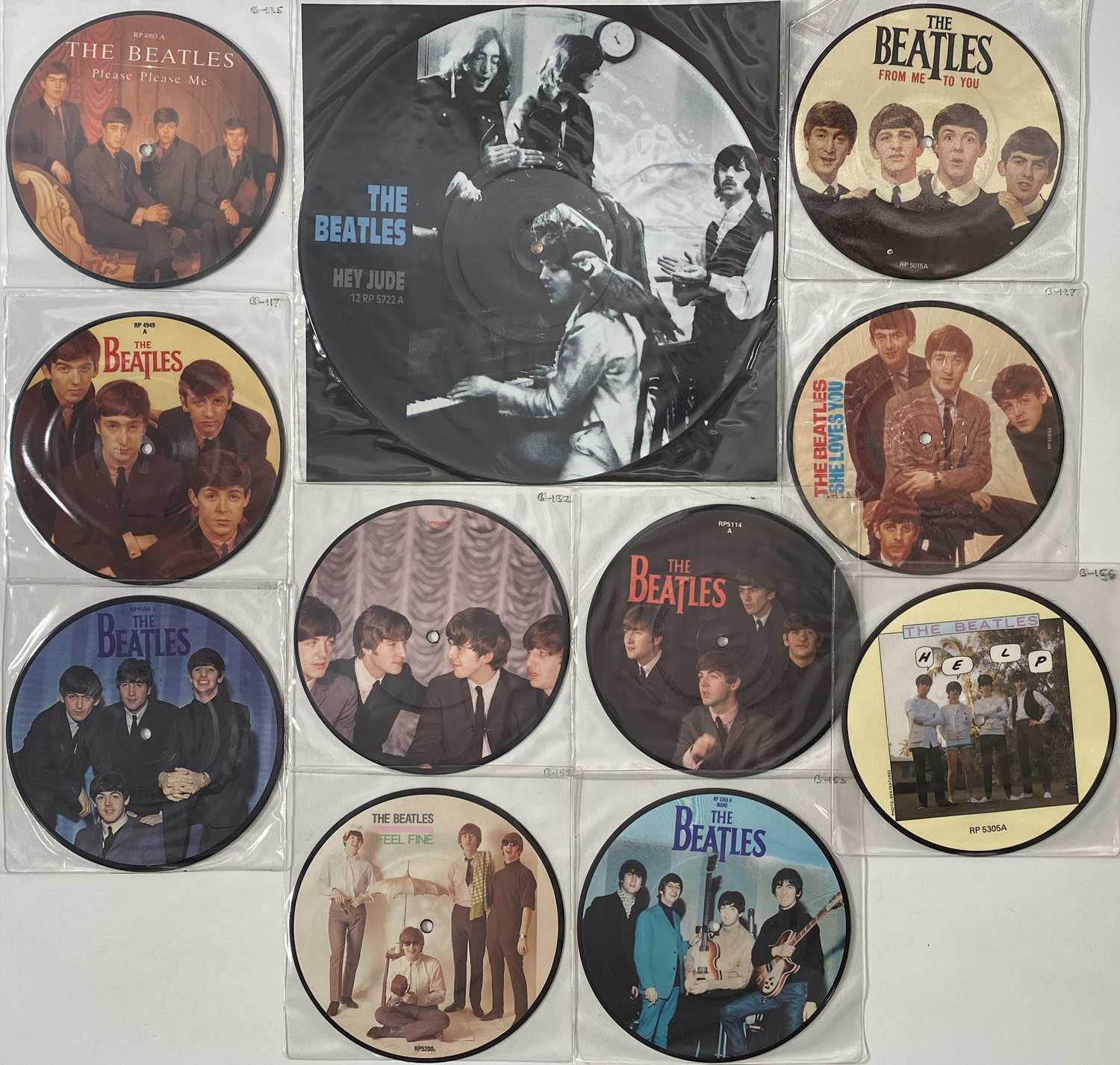 Lot 41 - THE BEATLES - 7"/ 12" PICTURE DISCS