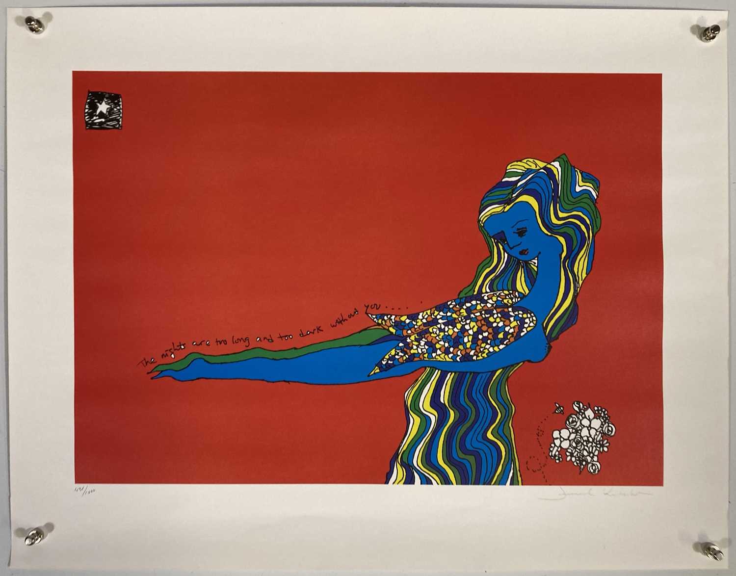 Lot 197 - JEWEL KILCHER - A SIGNED AND NUMBERED LIMITED EDITION LITHOGRAPH.