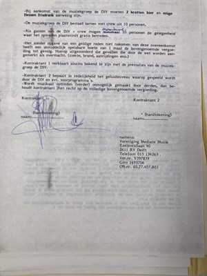 Lot 539 - CONTRACTS AND CONCERT BOOKING ARCHIVE - THE CURE , 1982-1985.