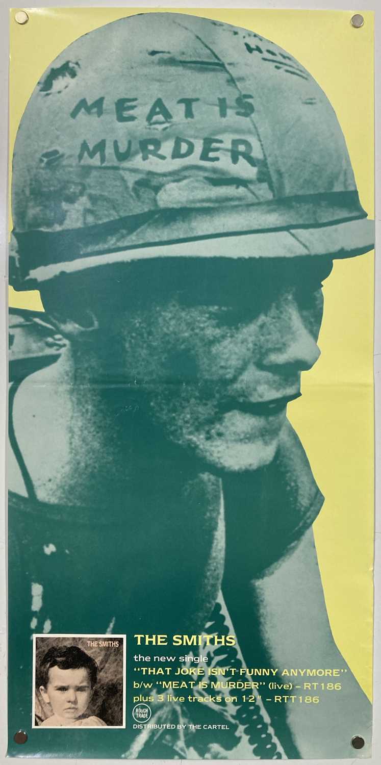Lot 505 - THE SMITHS - MEAT IS MURDER CARTEL/ROUGH TRADE PROMO POSTER.