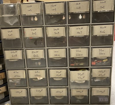 Lot 52 - STRAWBERRY STUDIOS - STRAWBERRY RENTALS COLLECTION - AUDIO PARTS AND SPARES FROM A TOURING ENGINEER.