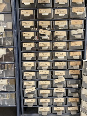 Lot 52 - STRAWBERRY STUDIOS - STRAWBERRY RENTALS COLLECTION - AUDIO PARTS AND SPARES FROM A TOURING ENGINEER.