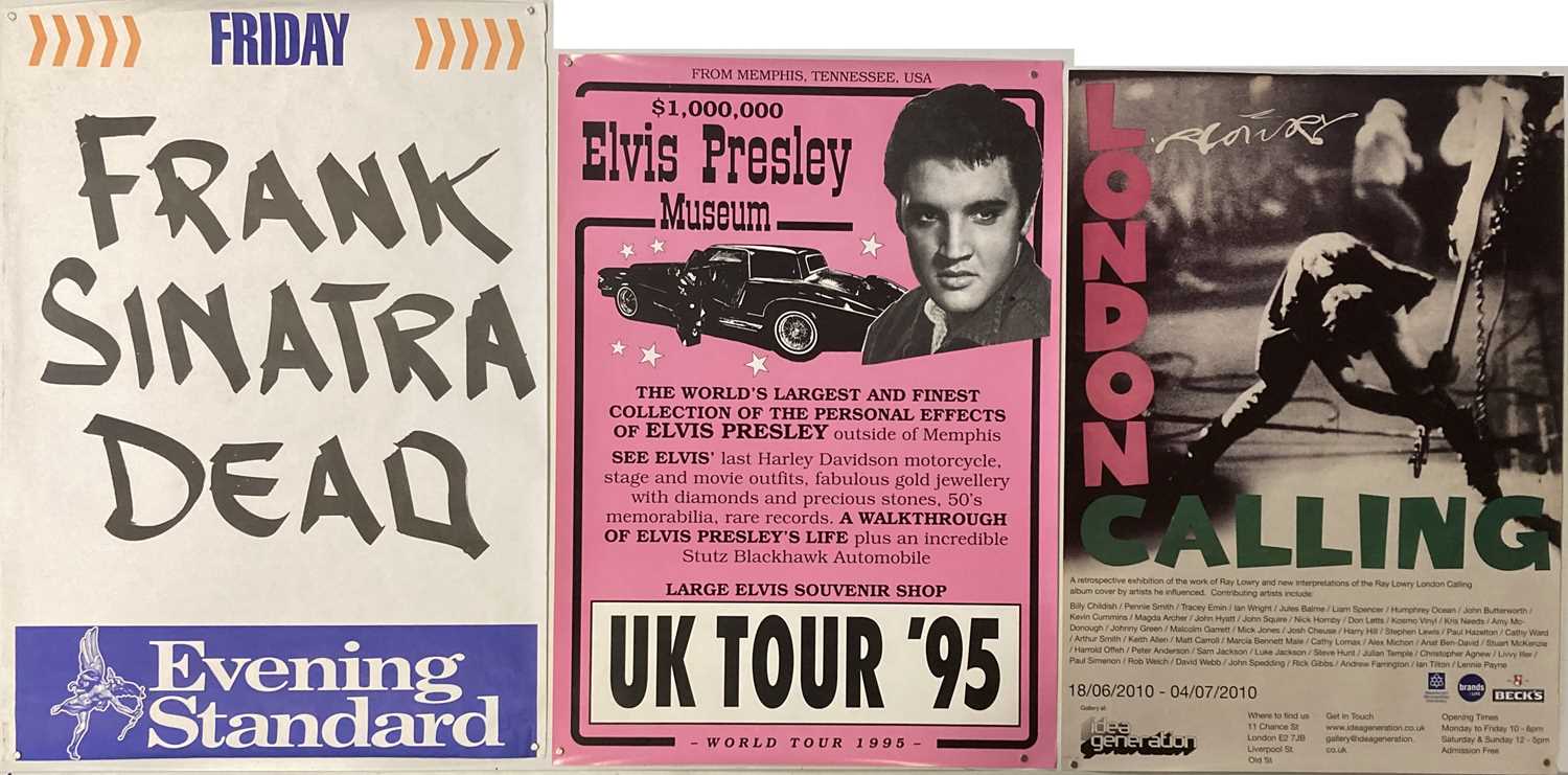 Lot 304 - CONTEMPORARY PUNK POSTERS - CELEB DEATH HEADLINES