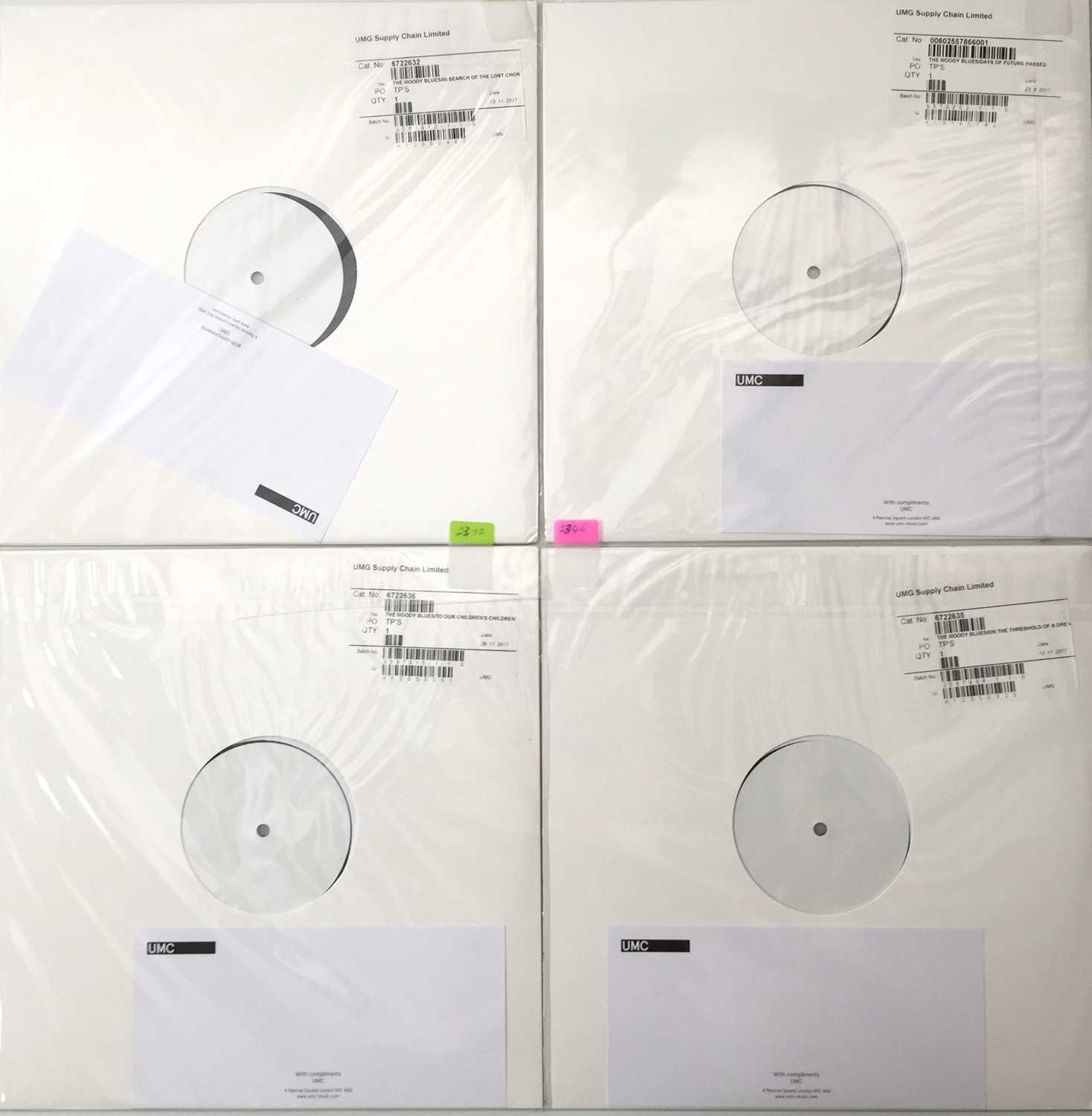 Lot 62 - THE MOODY BLUES - 2018 WHITE LABEL TEST PRESSINGS