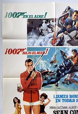 Lot 113 - JAMES BOND - THUNDERBALL (1965) SPANISH CINEMA POSTER.