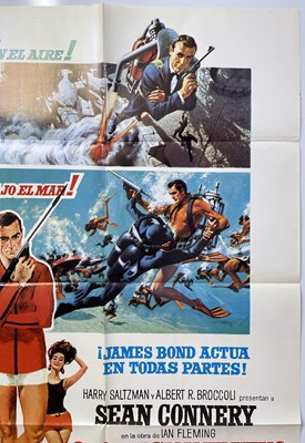 Lot 113 - JAMES BOND - THUNDERBALL (1965) SPANISH CINEMA POSTER.