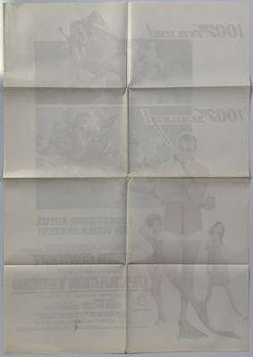 Lot 113 - JAMES BOND - THUNDERBALL (1965) SPANISH CINEMA POSTER.
