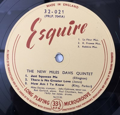 Lot 166 - THE NEW MILES DAVIS QUINTET - MILES LP (UK ESQUIRE - 32-021)