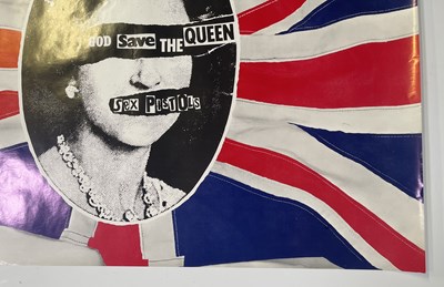Lot 128 - THE SEX PISTOLS - AN ORIGINAL PROMOTIONAL POSTER FOR GOD SAVE THE QUEEN.