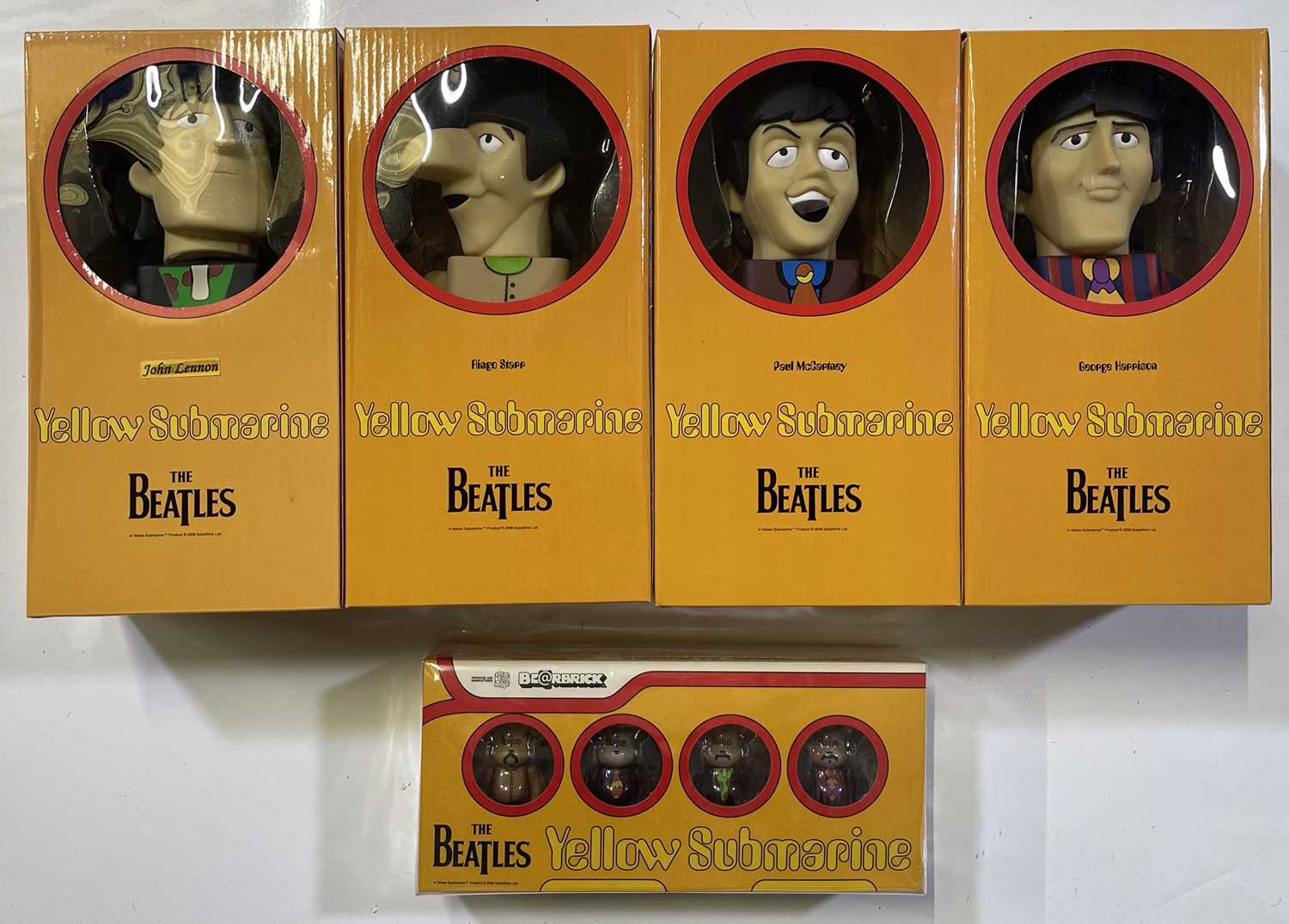 Lot 206 - THE BEATLES - 'BEARBRICK' 'BABYBEAR' TOYS